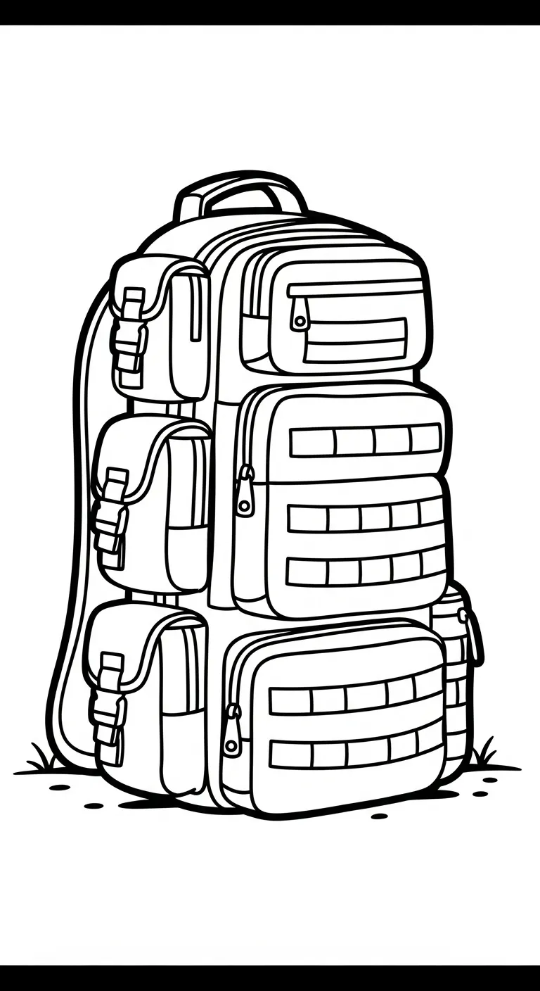 in tranh tô màu Tranh Tô Màu Balo miễn phí