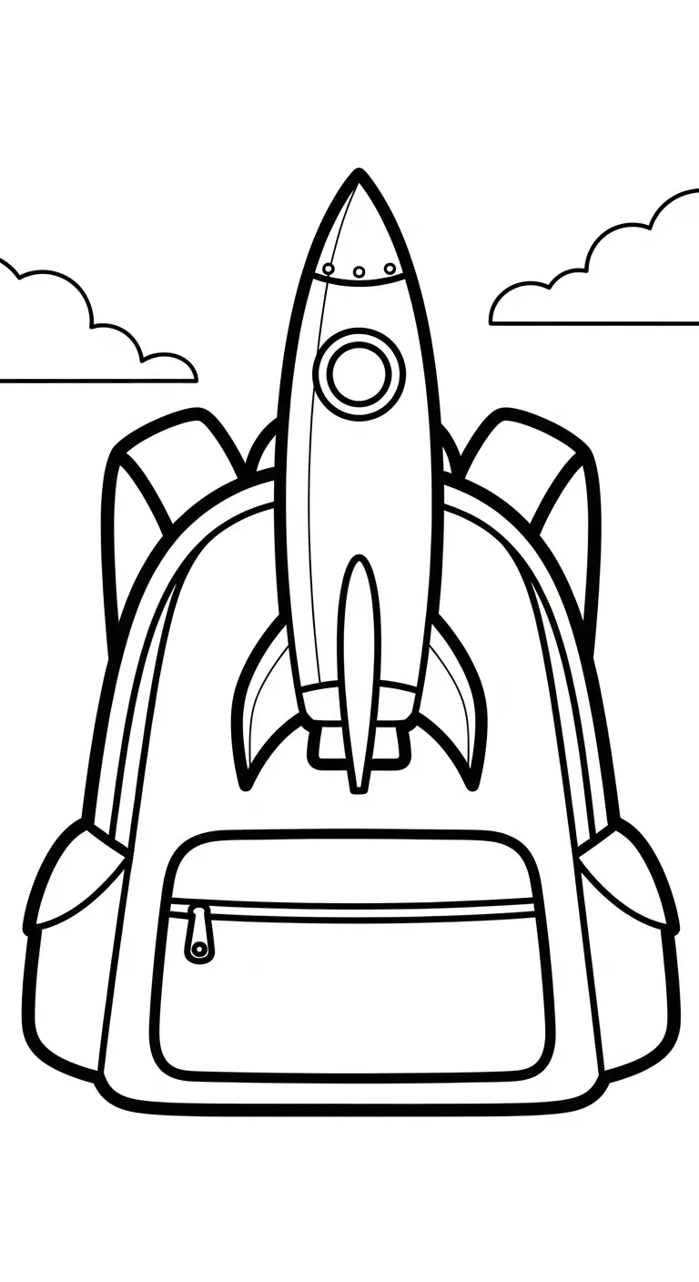 in hình tô màu Tranh Tô Màu Balo cho bé 7 tuổi