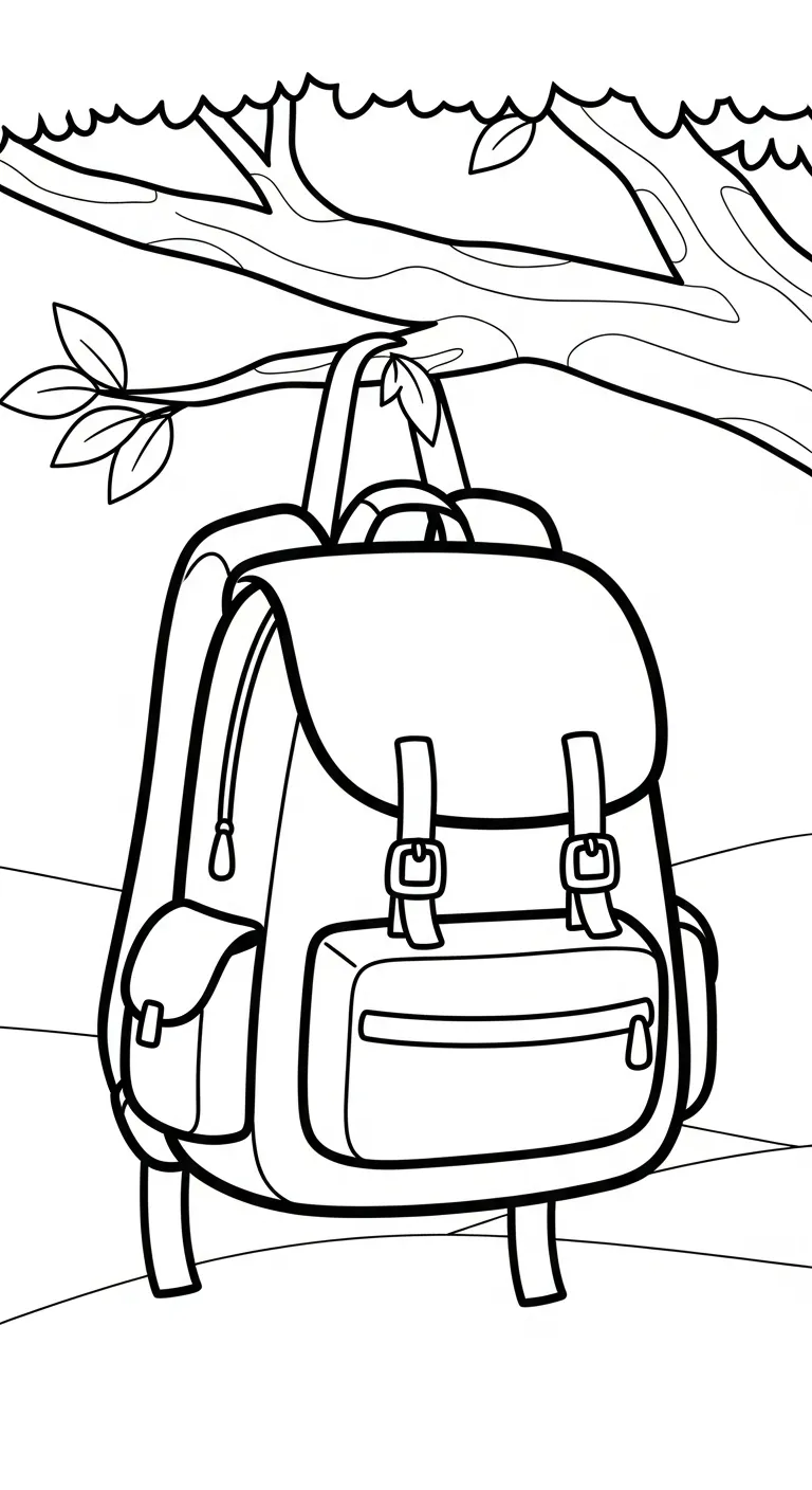 tải tranh tô màu Tranh Tô Màu Balo cho bé 4 tuổi