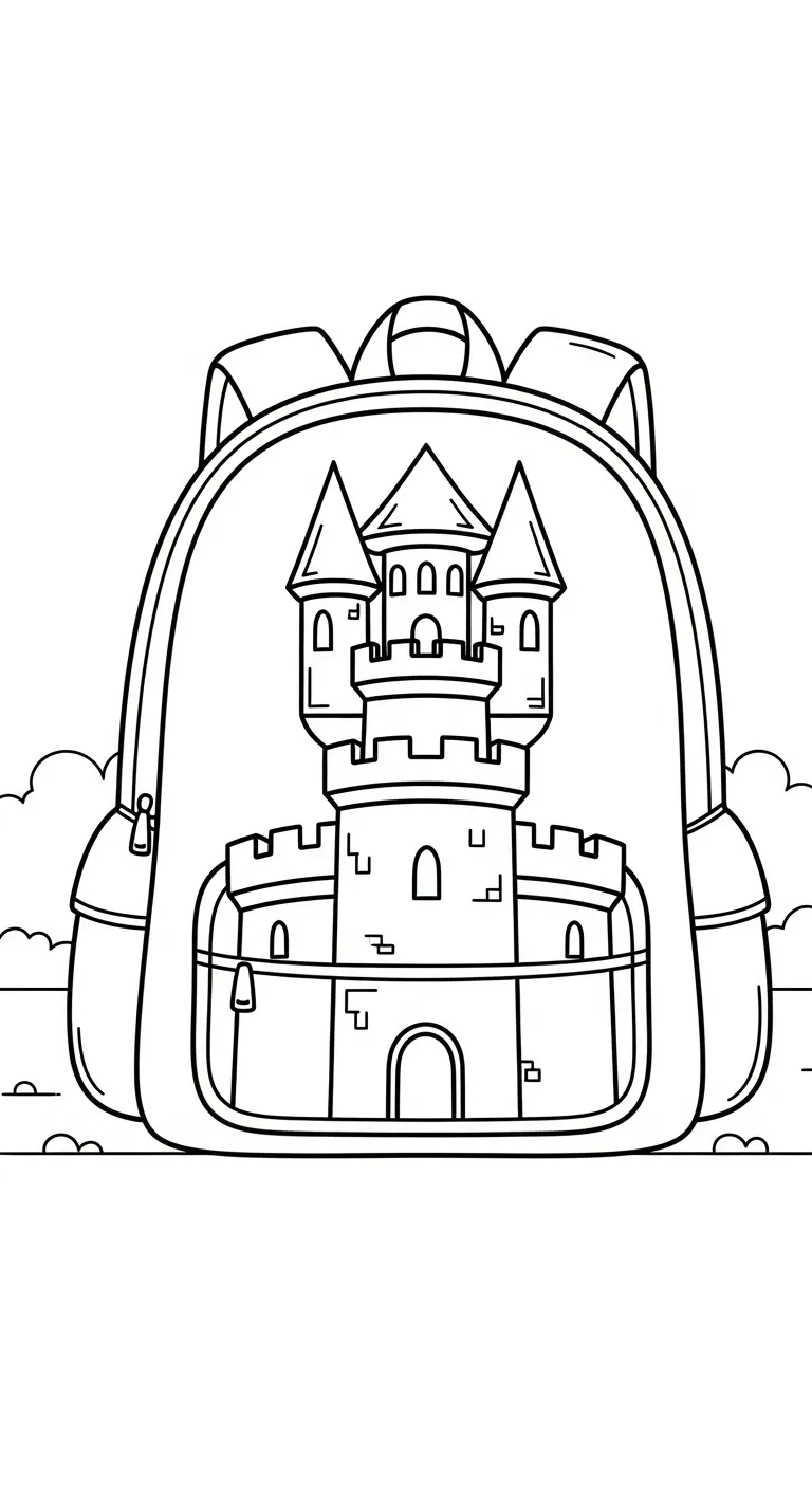 tải hình tô màu Tranh Tô Màu Balo cho bé 6 tuổi