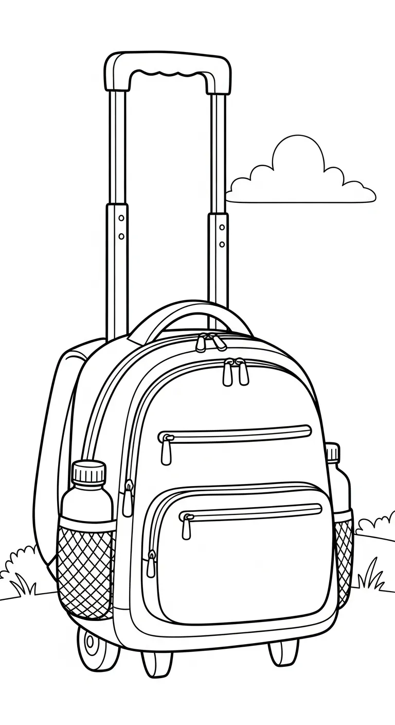 file tranh tô màu Tranh Tô Màu Balo cho bé 4-5 tuổi