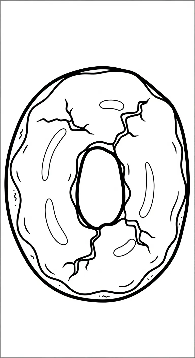 hình tô màu Tranh Tô Màu Bánh Donut cho bé 5 tuổi miễn phí