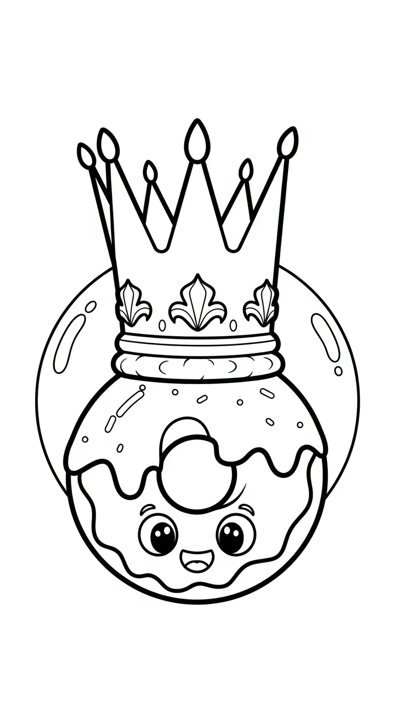 tải hình tô màu Tranh Tô Màu Bánh Donut pdf