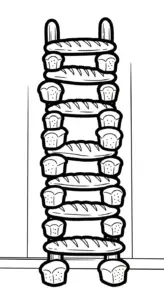 hình tô màu Tranh Tô Màu Bánh Mì cho bé 3 tuổi