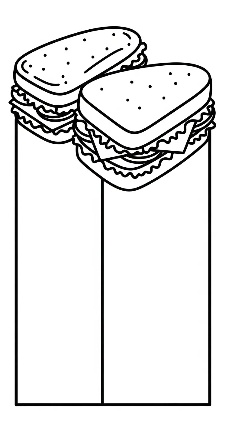 hình tô màu Tranh Tô Màu Bánh Mì in ngay