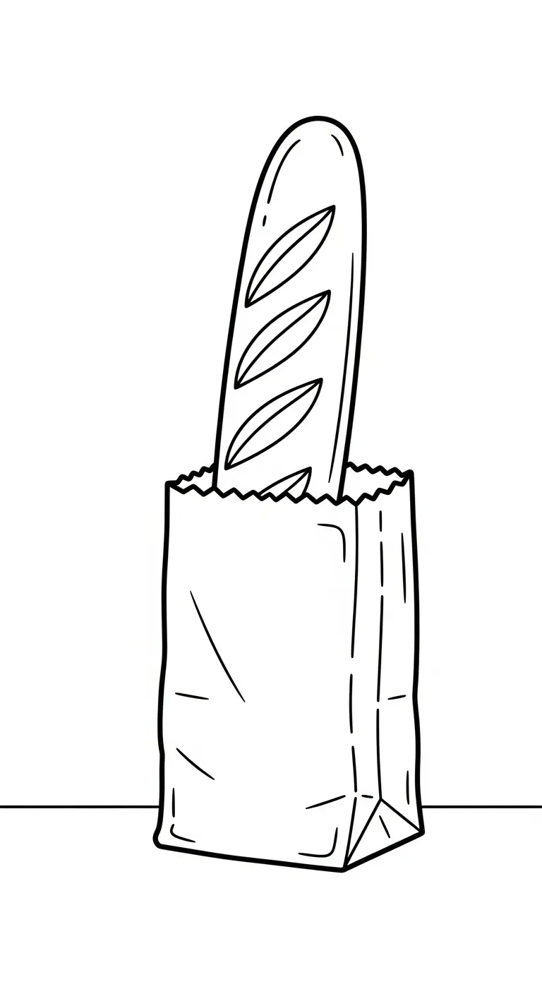 in hình tô màu Tranh Tô Màu Bánh Mì cho bé 4 tuổi