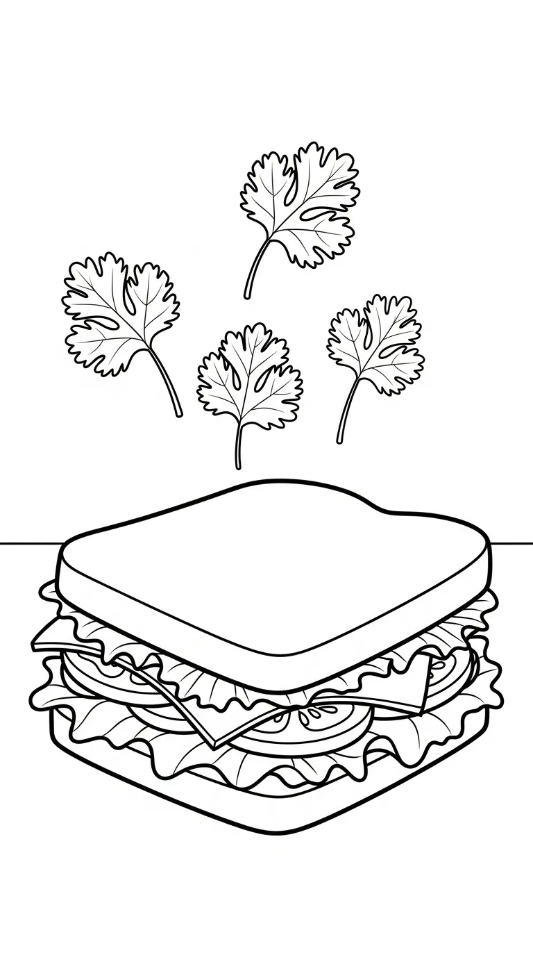 tranh tô màu Tranh Tô Màu Bánh Mì cho bé 5 tuổi