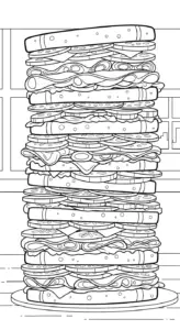 tranh tô màu Tranh Tô Màu Bánh Mì pdf