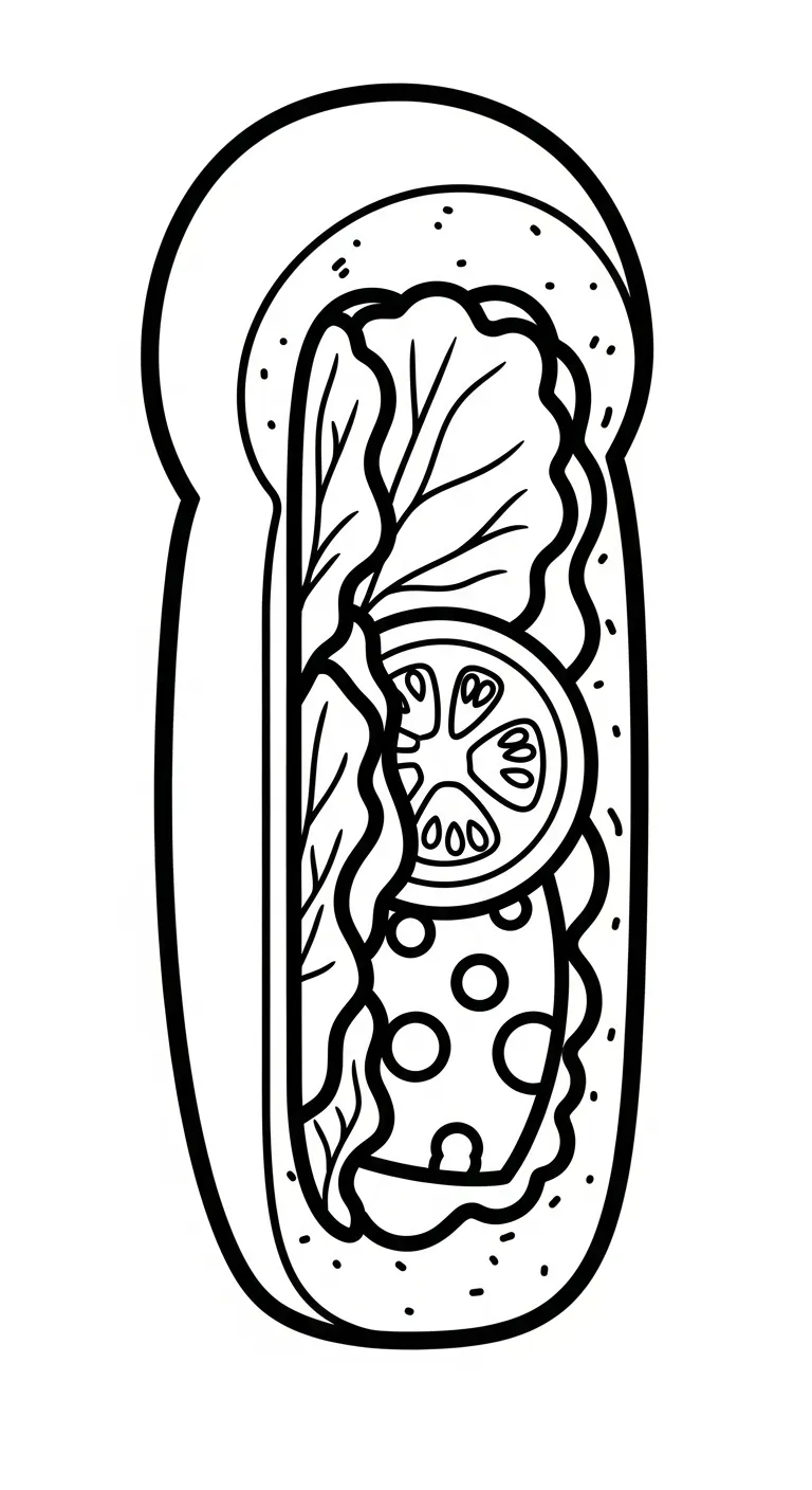 tải tranh tô màu Tranh Tô Màu Bánh Mì không mất tiền 1