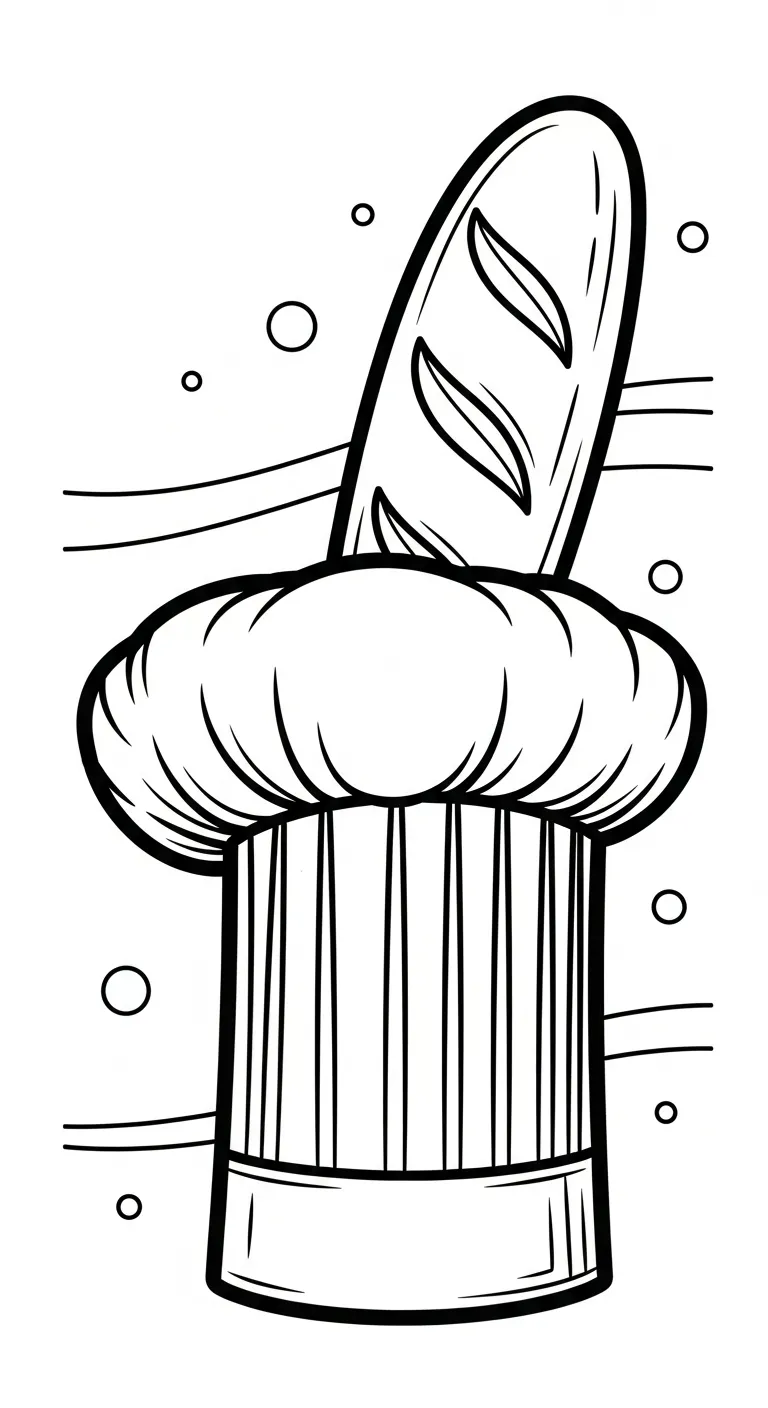 in tranh tô màu Tranh Tô Màu Bánh Mì cho bé 5 tuổi