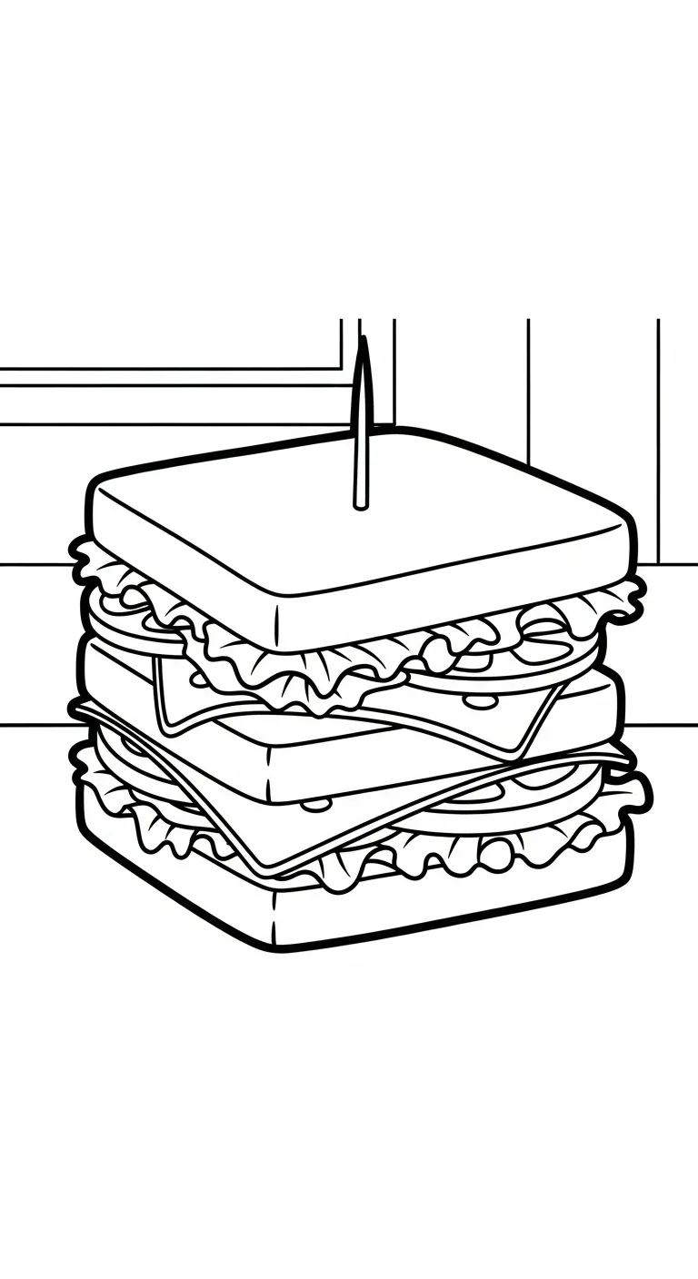 tranh tô màu Tranh Tô Màu Bánh Mì cho bé tải về