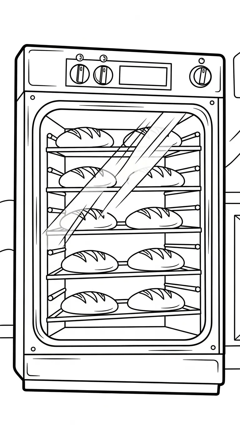 in hình tô màu Tranh Tô Màu Bánh Mì cho bé 3 tuổi