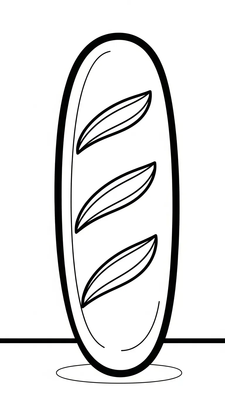 tải hình tô màu Tranh Tô Màu Bánh Mì cho bé miễn phí