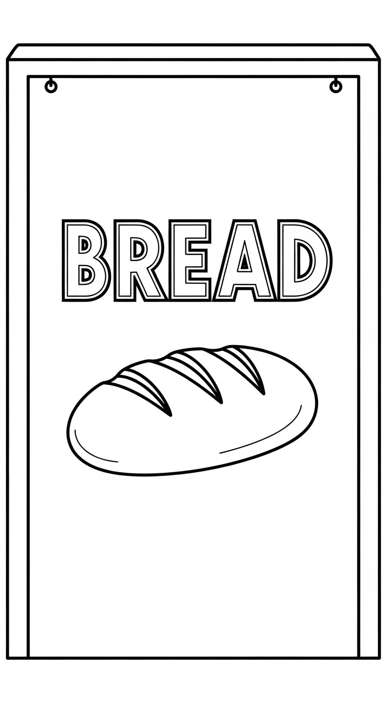 tải tranh tô màu Tranh Tô Màu Bánh Mì không mất tiền