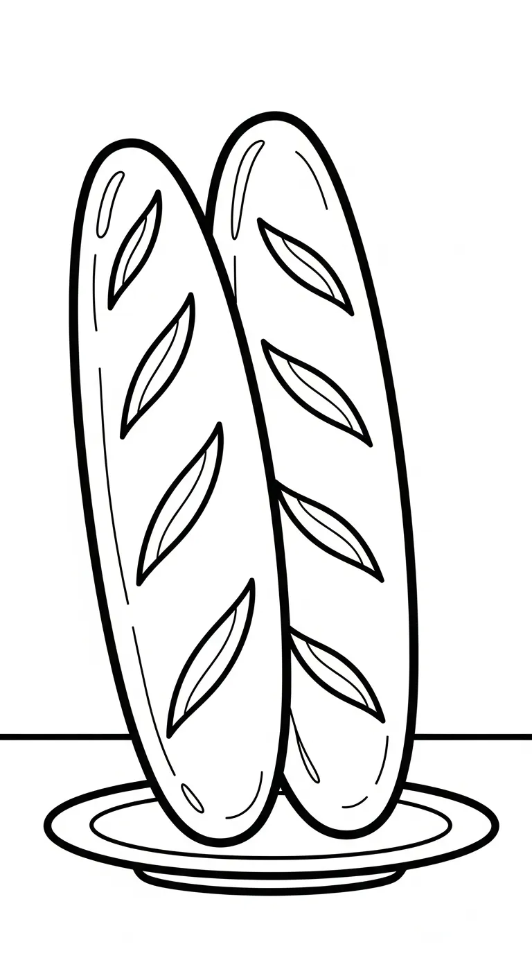 hình tô màu Tranh Tô Màu Bánh Mì cho bé tải về