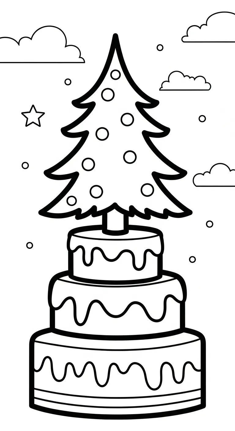 tải tranh tô màu Tranh Tô Màu Bánh Sinh Nhật miễn phí