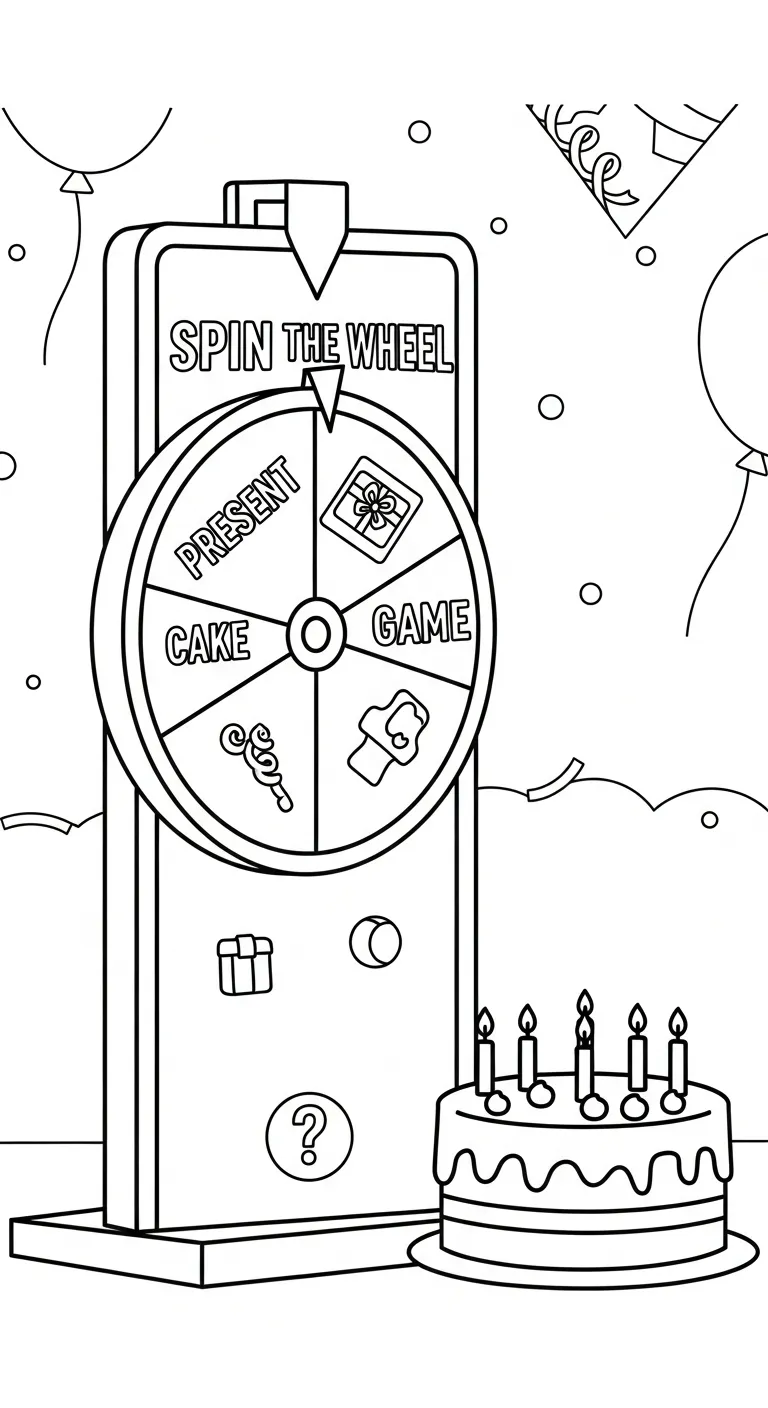 in hình tô màu Tranh Tô Màu Bánh Sinh Nhật cho bé 3 tuổi 1