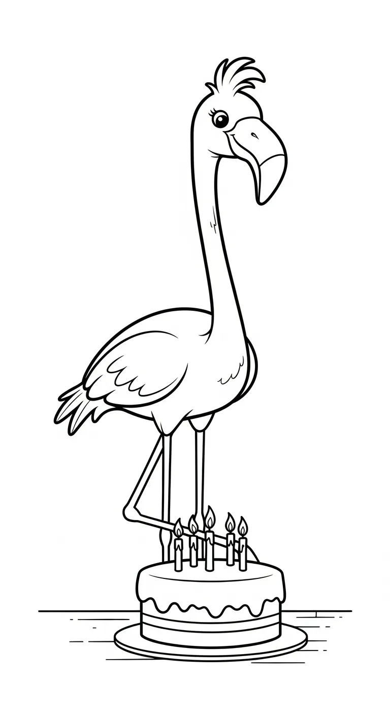 hình tô màu Tranh Tô Màu Bánh Sinh Nhật cho bé 6 tuổi miễn phí