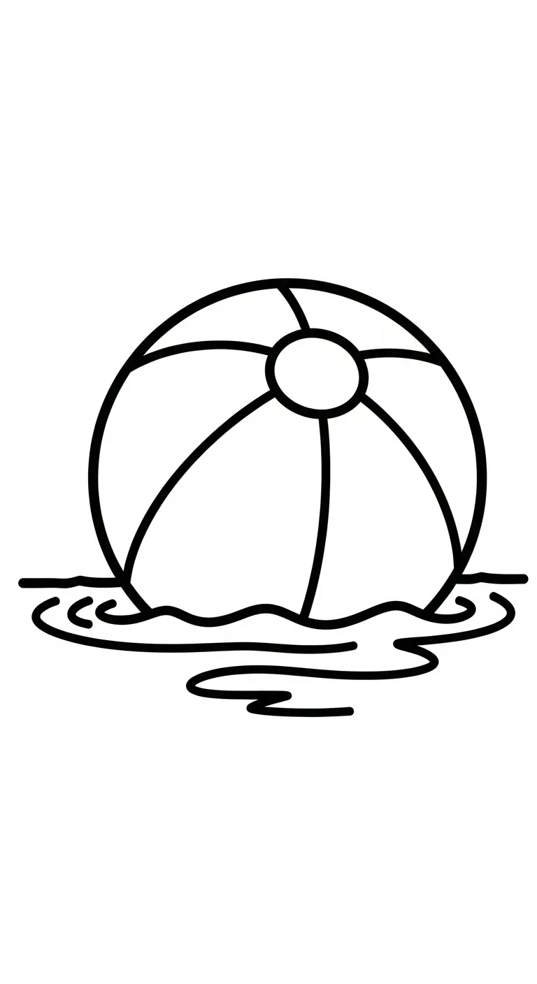 in hình tô màu Biển khổ A4