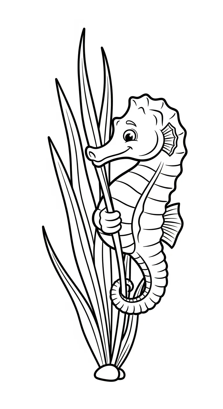 hình tô màu Biển cho bé tải miễn phí