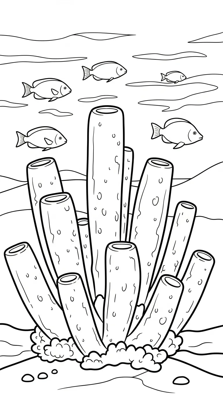 tải hình tô màu Biển cho bé 4 tuổi