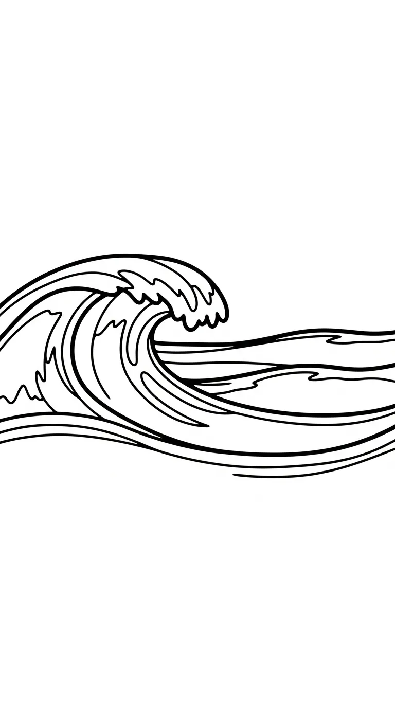 tranh tô màu Biển cho bé 3 tuổi miễn phí