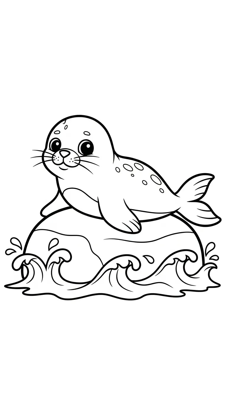 hình tô màu Biển cho bé 5 tuổi miễn phí 1