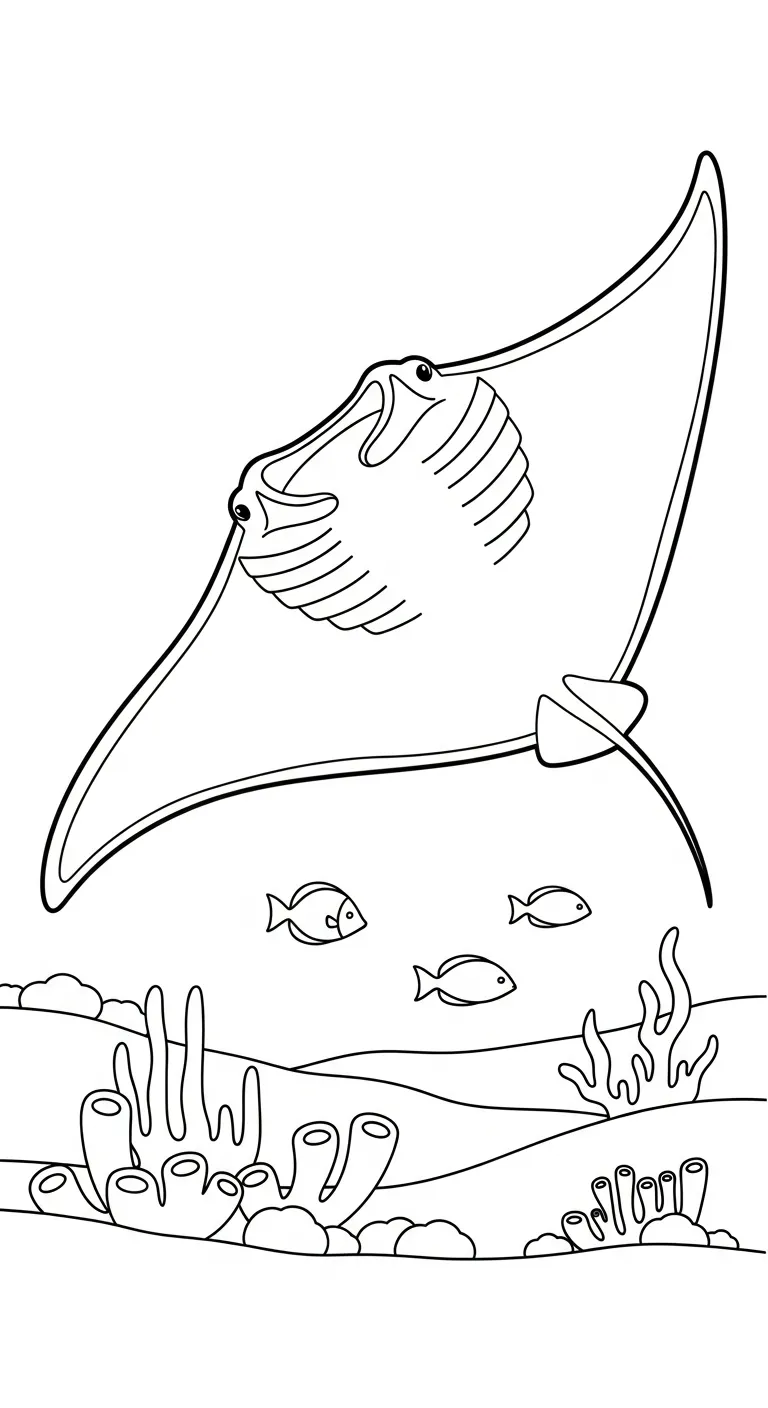 hình tô màu Biển cho bé 5 tuổi 1