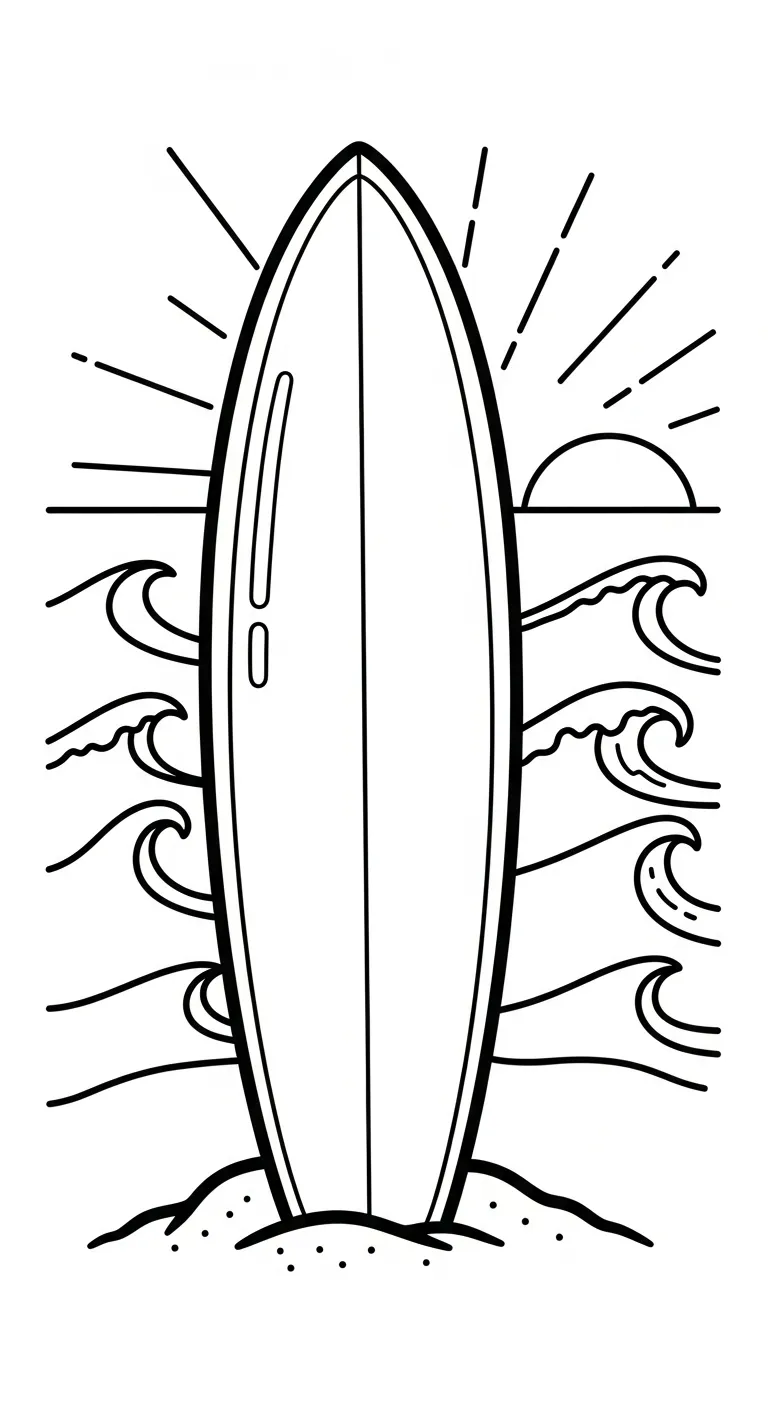 tải hình tô màu Biển cho bé 1