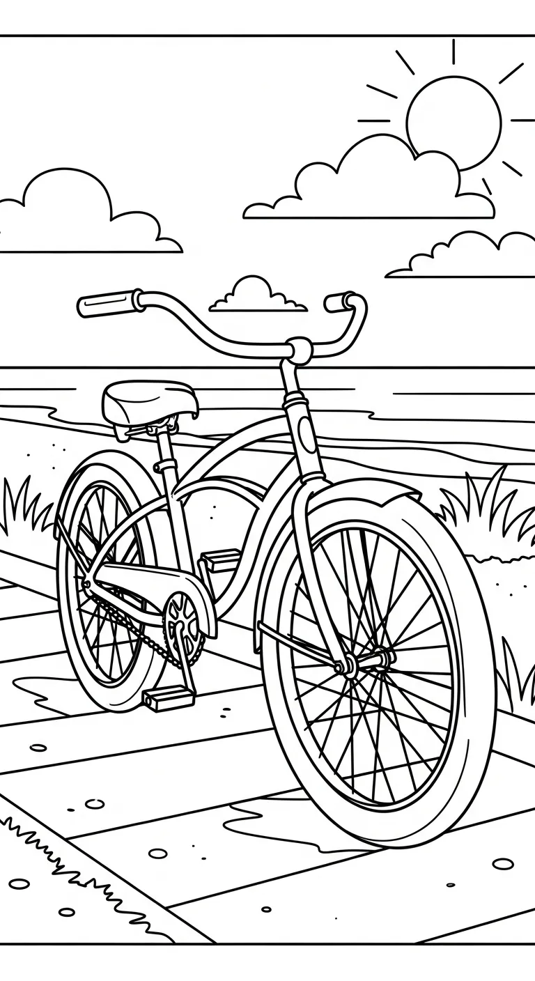 tải tranh tô màu Biển 1