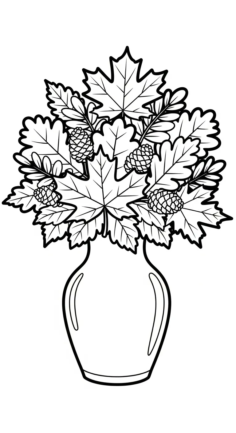 hình tô màu Bó Hoa cho bé 3 tuổi