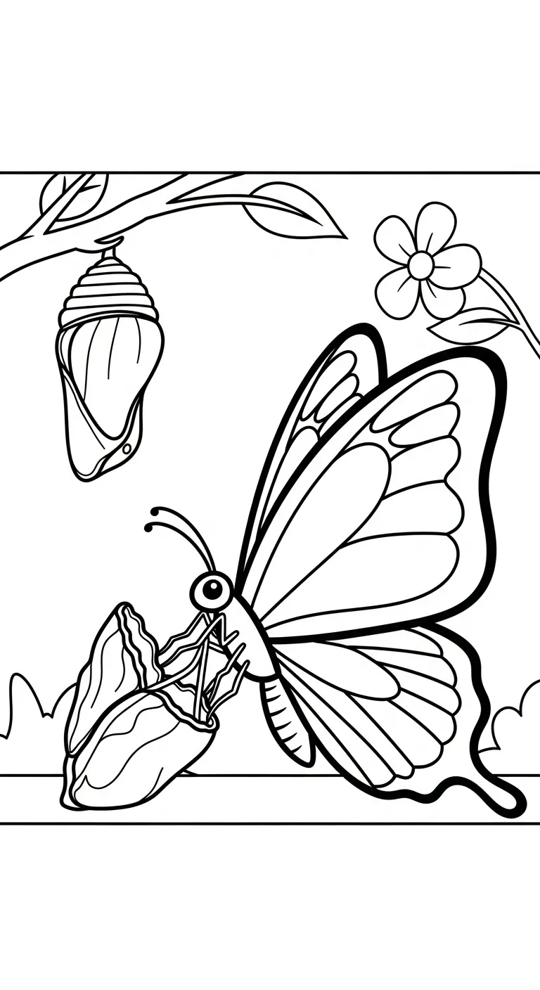 hình tô màu Tranh Tô Màu Bướm cho bé tải về