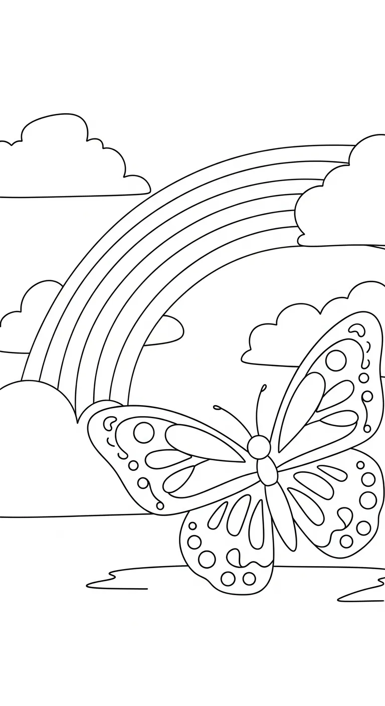 in hình tô màu Tranh Tô Màu Bướm khổ A4