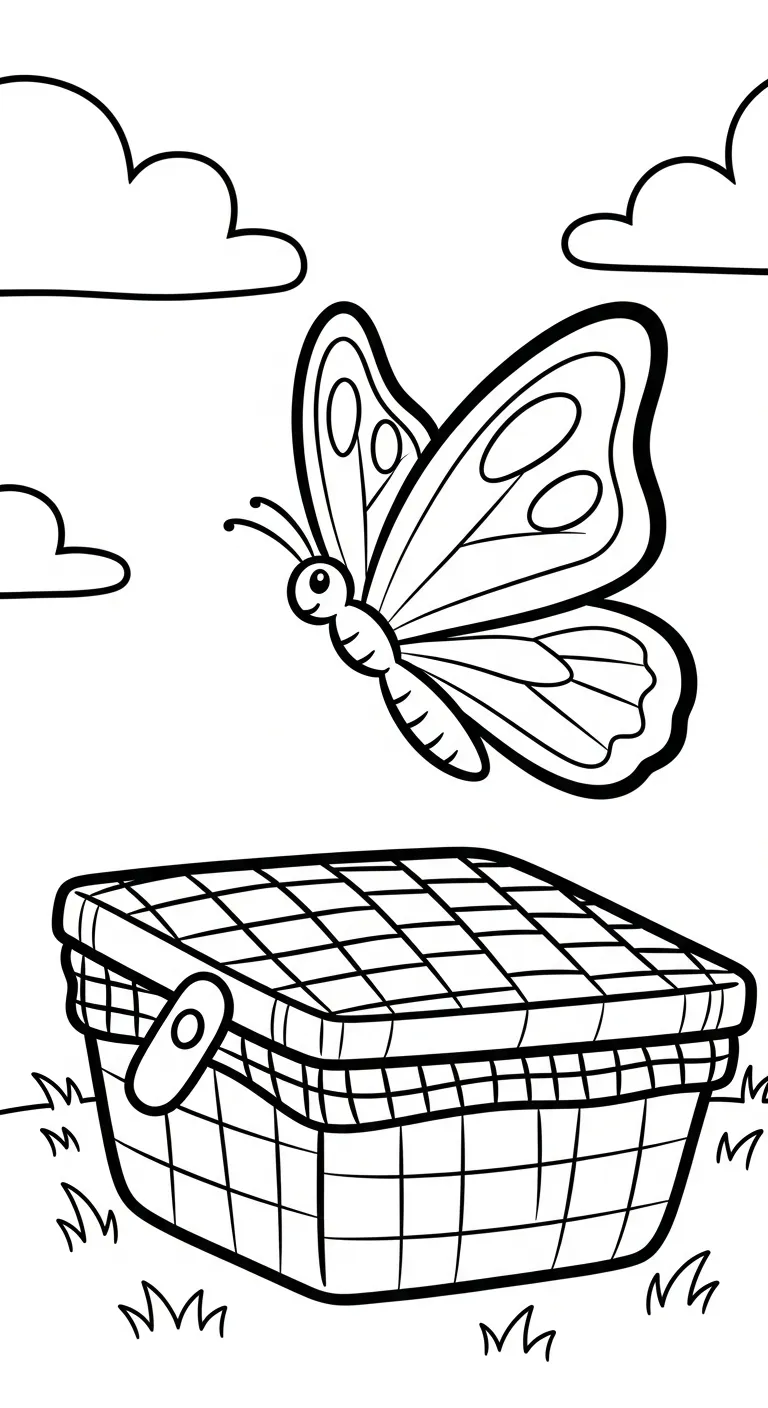 hình tô màu Tranh Tô Màu Bướm rõ nét