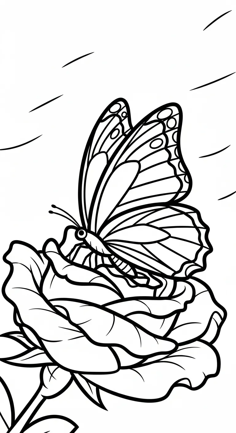 mẫu tranh tô màu Tranh Tô Màu Bướm cho bé