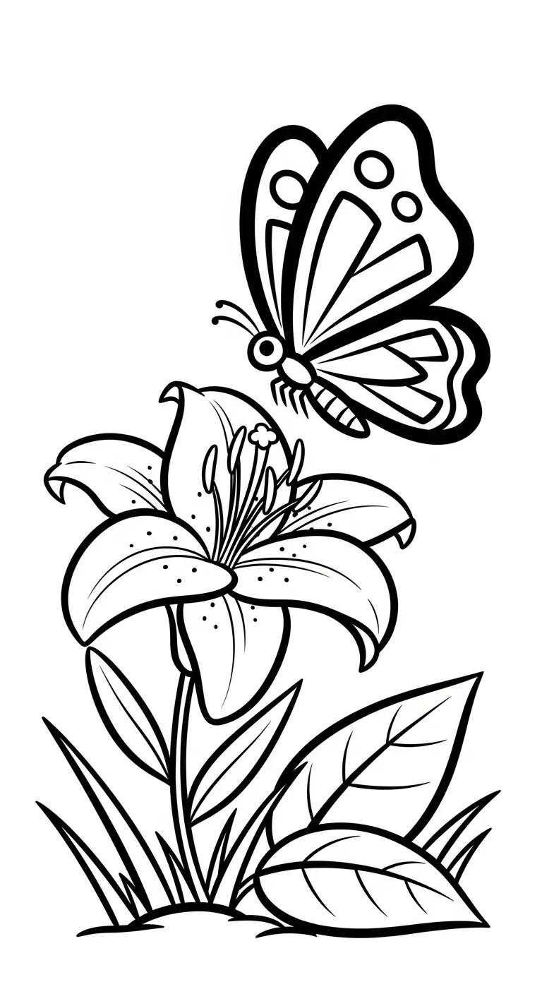 hình tô màu Tranh Tô Màu Bướm cho bé tải miễn phí