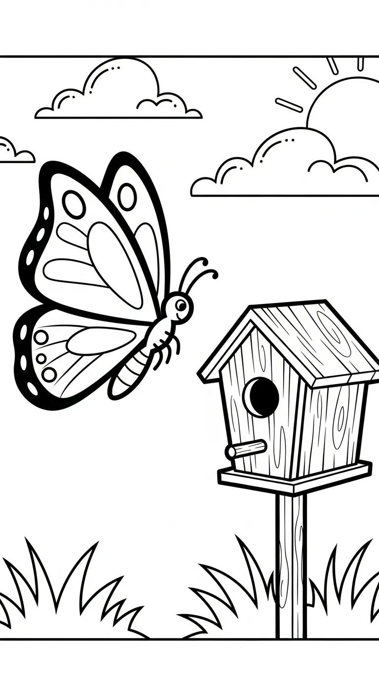 tải tranh tô màu Tranh Tô Màu Bướm cho bé 7 tuổi