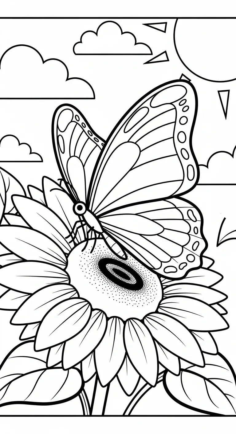 tranh tô màu Tranh Tô Màu Bướm cho bé 8 tuổi miễn phí