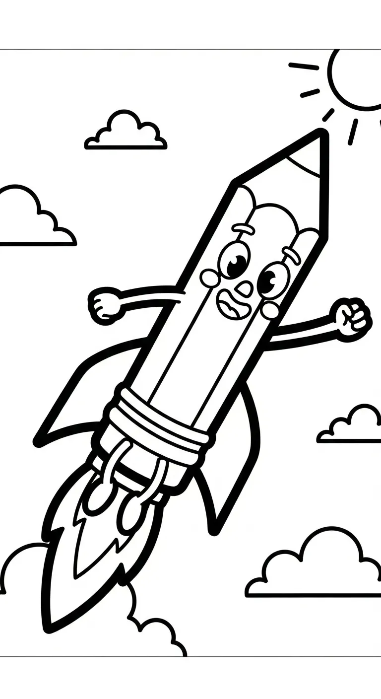 mẫu in tranh tô màu Tranh Tô Màu Bút Chì cho bé