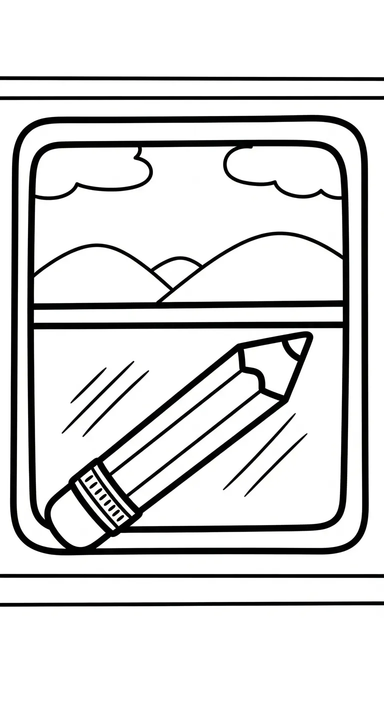 tranh tô màu Tranh Tô Màu Bút Chì cho bé tải về