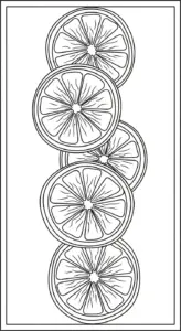 file pdf tranh tô màu Tranh Tô Màu Cam cho bé