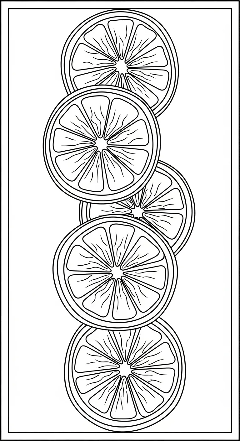 file pdf tranh tô màu Tranh Tô Màu Cam cho bé