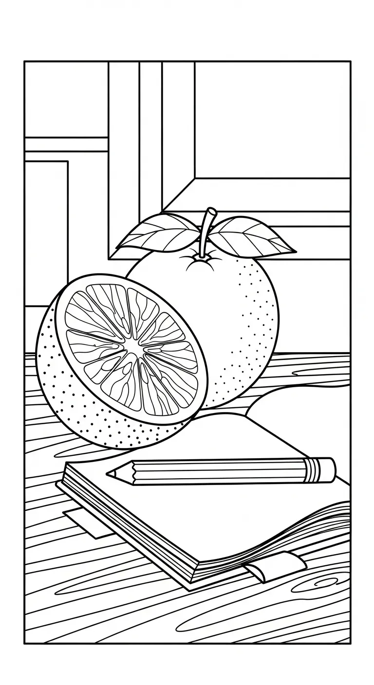 mẫu in tranh tô màu Tranh Tô Màu Cam cho bé