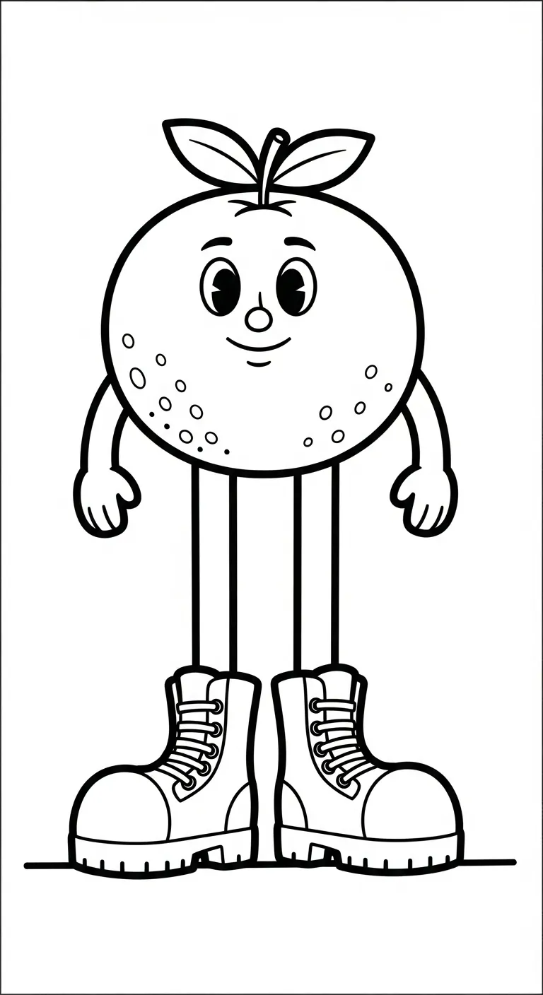 hình tô màu Tranh Tô Màu Cam cho bé 3 tuổi