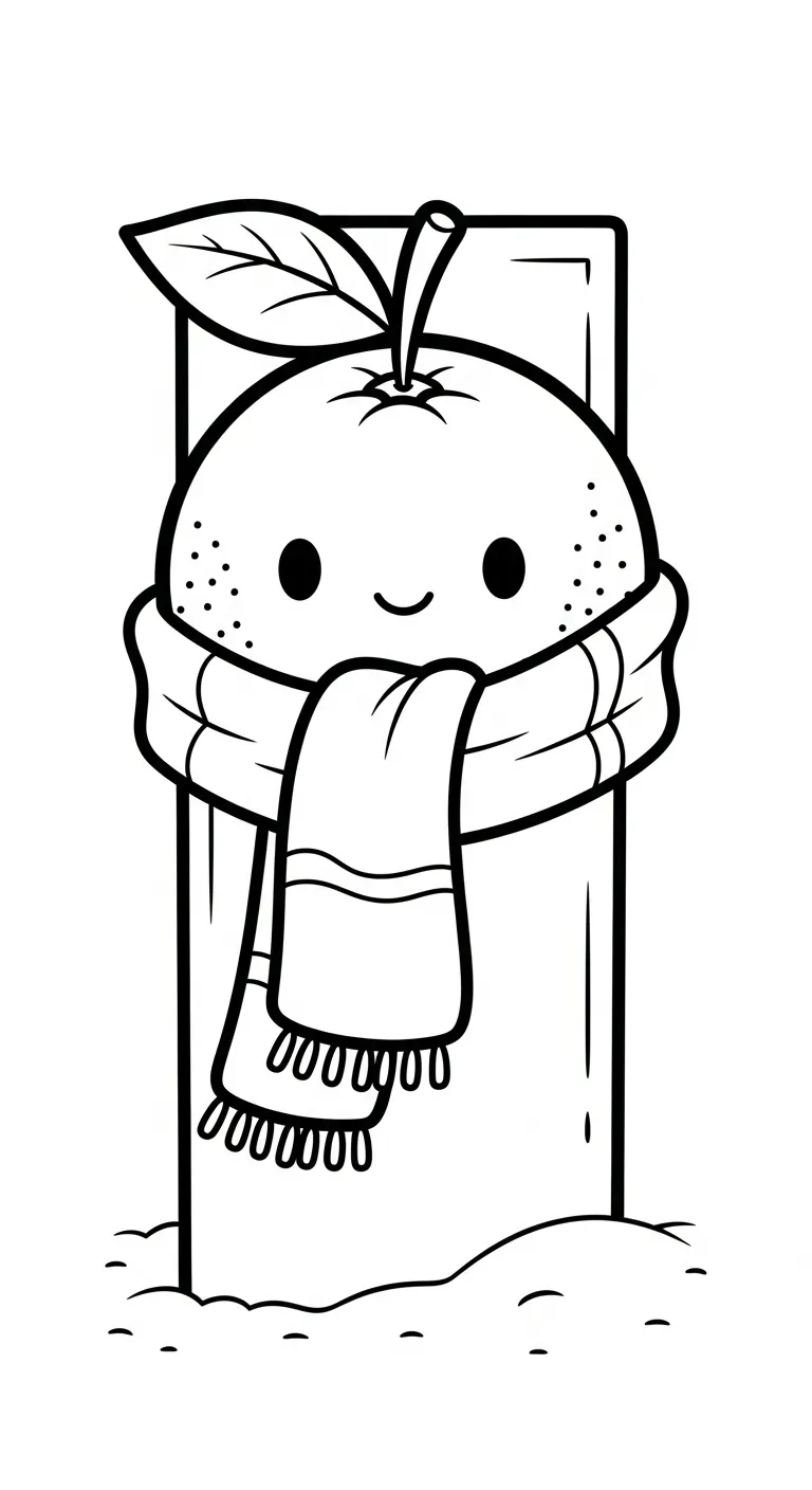 tải hình tô màu Tranh Tô Màu Cam cho bé 4 tuổi