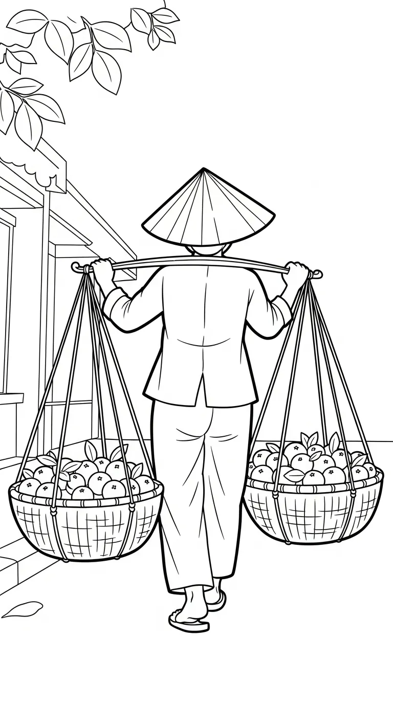 download tranh tô màu Tranh Tô Màu Cam cho bé