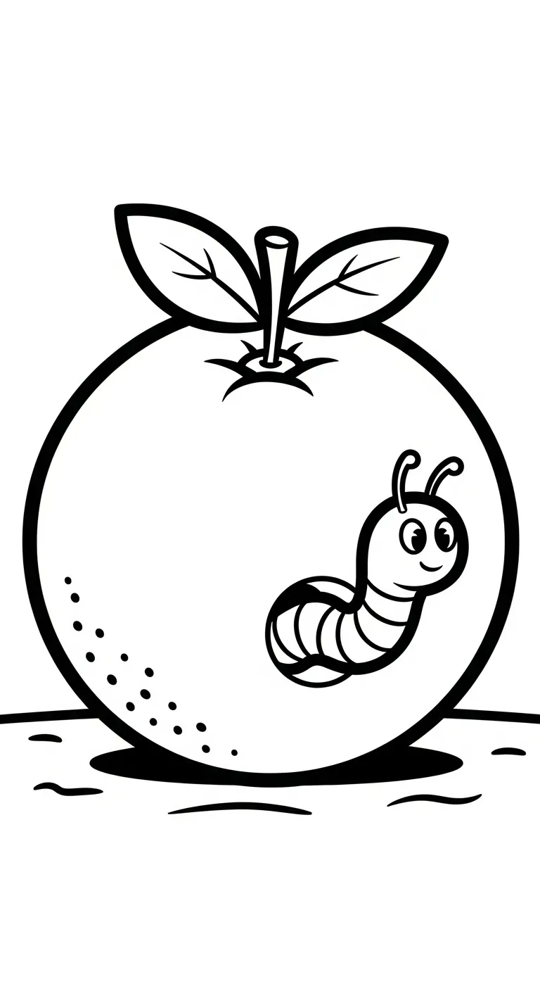 tải tranh tô màu Tranh Tô Màu Cam cho bé 7 tuổi 1