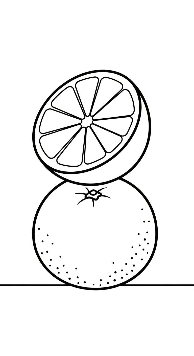 mẫu in tranh tô màu Tranh Tô Màu Cam cho bé 1