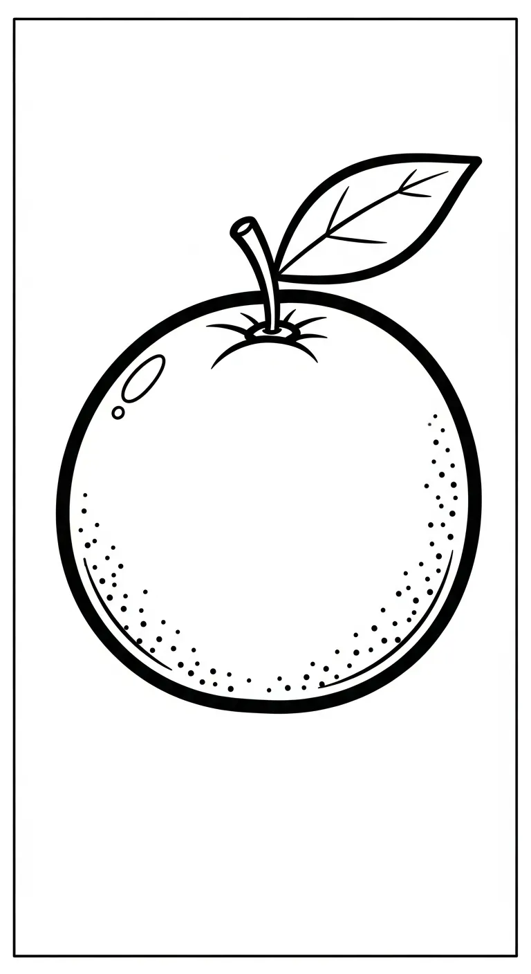 mẫu in hình tô màu Tranh Tô Màu Cam cho bé