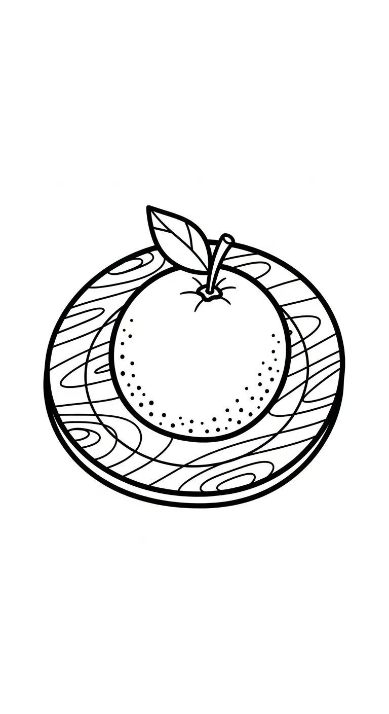 in tranh tô màu Tranh Tô Màu Cam cho bé 7 tuổi